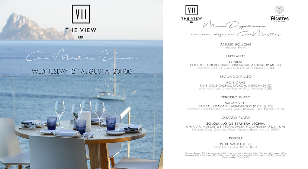 Cena especial en The View, 7 Pines.