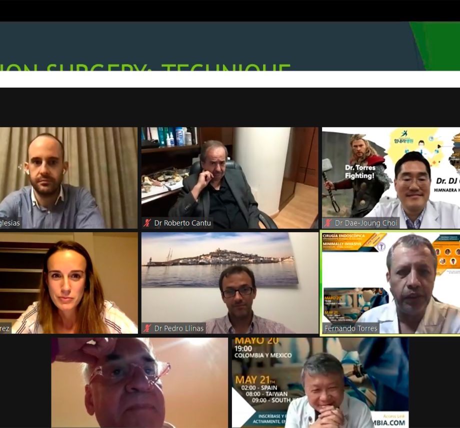 Webinar de Neurocirugía  en el que participa la Policlínica.